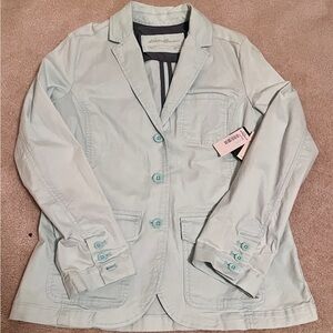Eddie Bauer Legend Wash Cotton Blazer – Size 12 – NWT